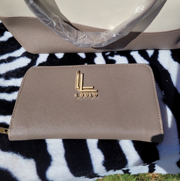 NWOT 2 Pc Bundle-Loulu large purse/handbag and wallet - Picture 2 of 12